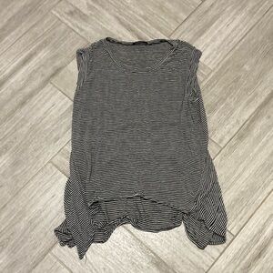 BCBMAXAZRIA Pinstripe Short Sleeve Shirt Size  XL